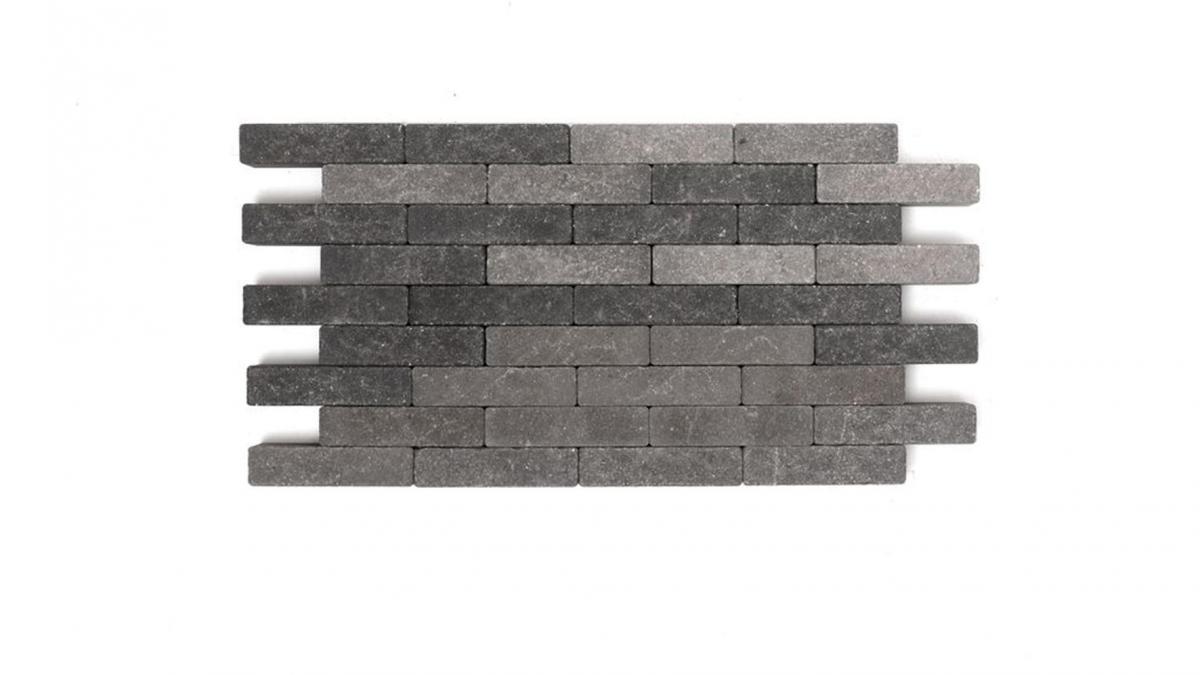 Coeck pave in line 20x5x6 gris noir