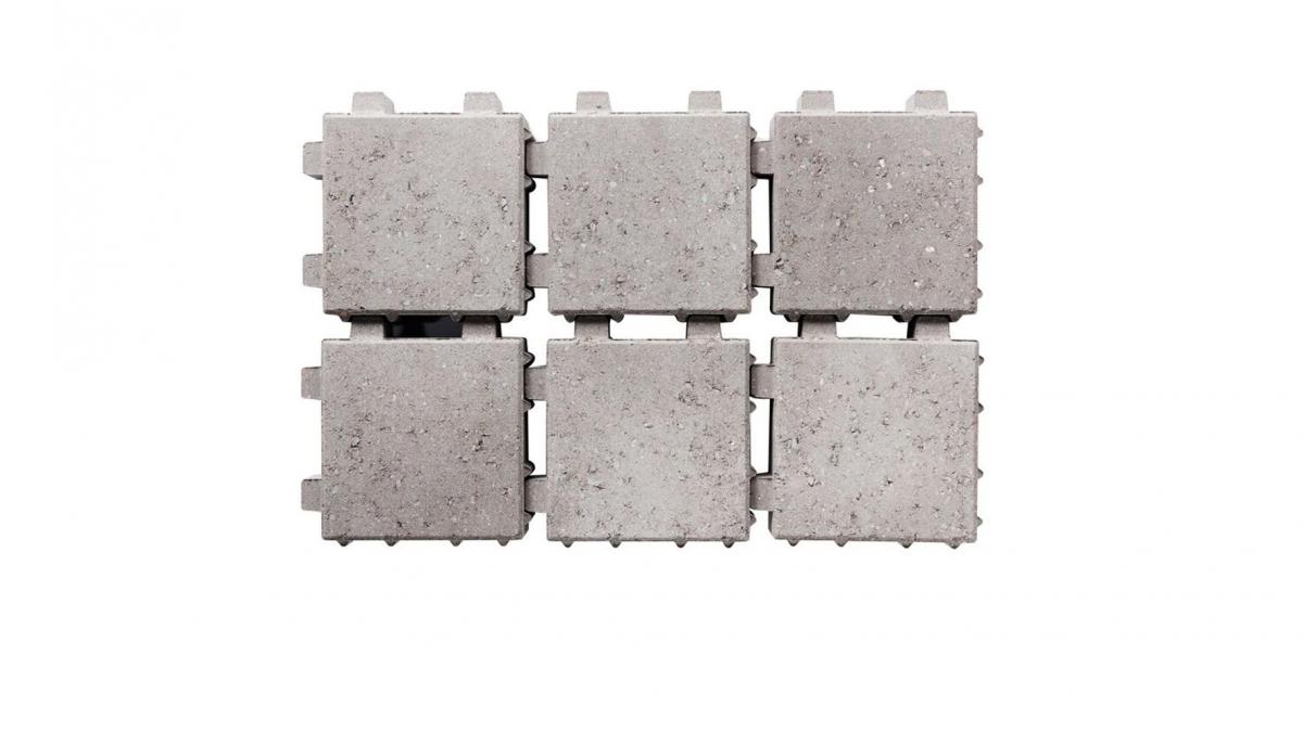 Coeck pave perme able 20x20x6 gris